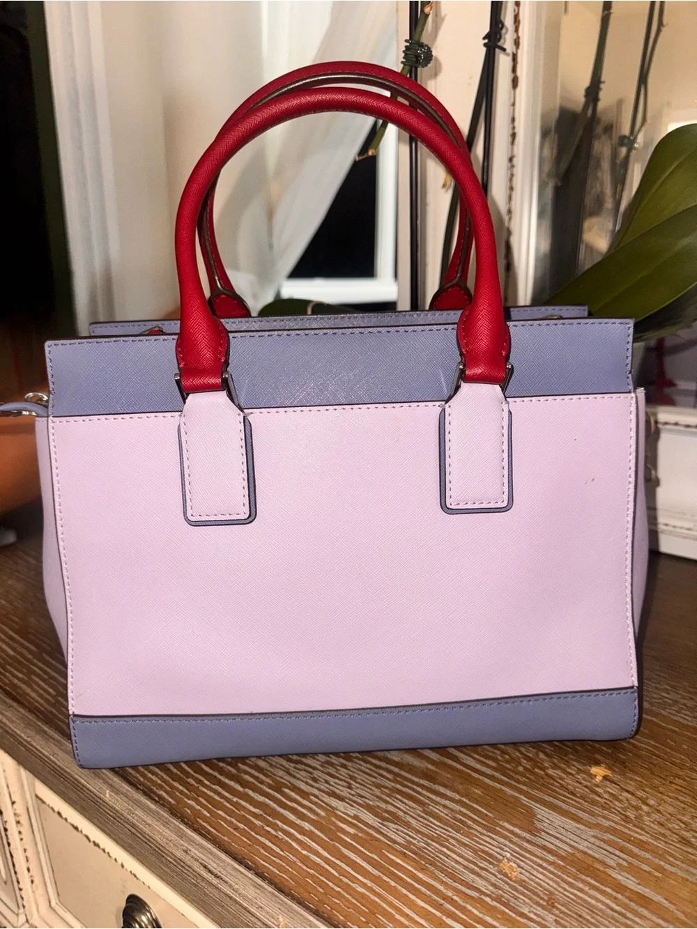 kate spade Colorblock Pink, Red & Lavender Satchel